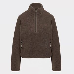 🆕 Aritzia Polartec Hi-Hip Zip Fleece in Rich Mocha Brown 🤎